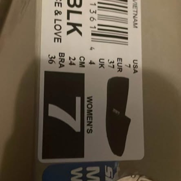 BRAND NEW women skechers bob memory foam slip on black shoes size US 7 & US 8 - Picture 6 of 8